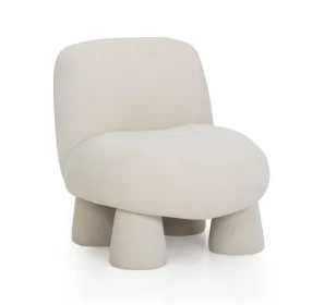 Stomp Cream Performance Fabric Upholstered Accent Chair