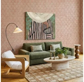 Palma Cream Performance Fabric Upholstered Accent Chair