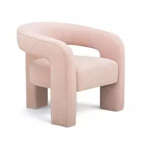 Malone Blush Performance Chenille Upholstered Accent Chair