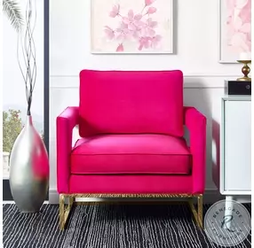 Avery Pink Velvet Chair