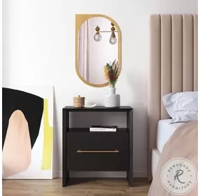 Libre Black Nightstand