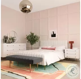 Trident White 6 Drawer Dresser