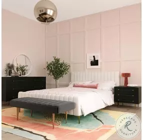 Trident Black Nightstand