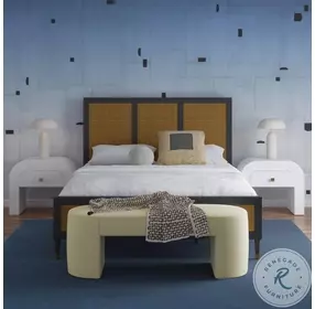 Elena Chiffon Yellow Velvet Bench