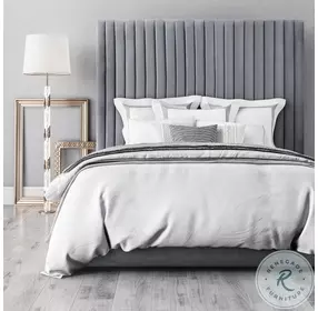 Arabelle Grey Queen Upholstered Platform Bed