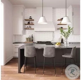 Evora Grey Velvet Counter Height Stool Set Of 2