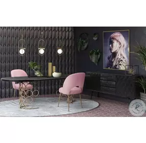 Swell Blush Velvet Chair