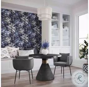 Rishi Black Rope Round Dining Table