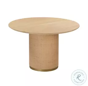 Akiba Natural 49" Round Dining Room Set