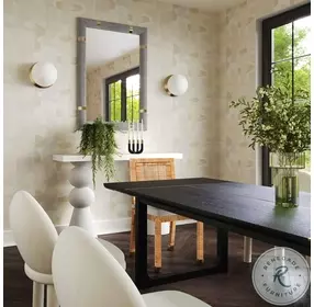 Amara White And Natural Rattan Dining Chair