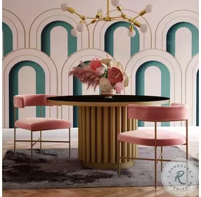 Kim Blush Performance Velvet Chair