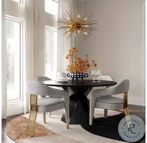 Corralis Speckled Grey Boucle Dining Chair