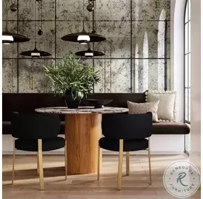 Tamara Ceramic And Natural Round Dinette Table