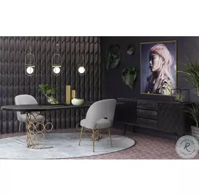 Swell Light Grey Velvet Chair