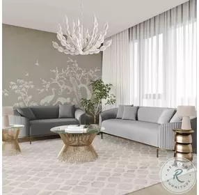 Grace Gold Glass Side Table by Inspire Me Home Decor