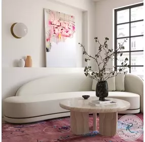 Patrizia Natural Concrete Round Coffee Table