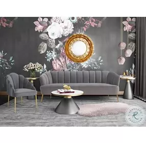 Richard White and Black Marble Cocktail Table