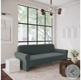 Keelee Grey 84" Velvet Sofa