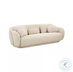Misty Cream Boucle Living Room Set