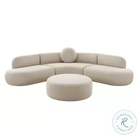 Broohah Beige Linen Sectional