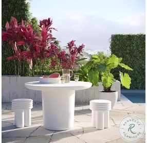 Delta Ivory Concrete Side Table