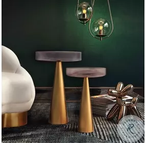 Alo Gold Small Side Table