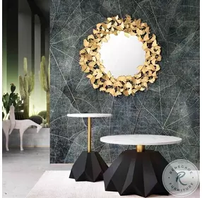 Lyrical Gold 36" Mirror