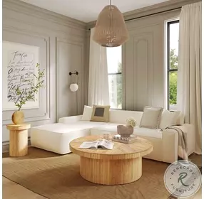 Acadia Honey Brown Rattan Coffee Table