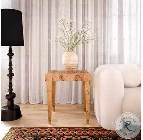 Brandyss Natural Burl End Table
