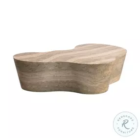 Slab Faux Travertine Occasional Table Set