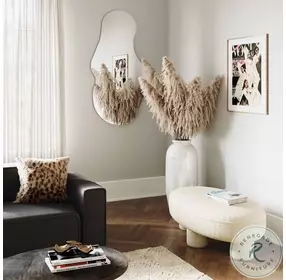 Discus Cream Boucle Ottoman