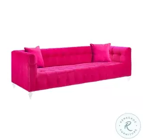 Bea Pink Velvet Living Room Set