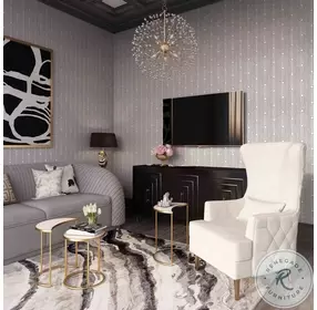 Alina Cream Tall Tufting Wingback Chair by Inspire Me Home Decor