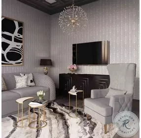 Yara Pleated Grey Velvet Sofa by Inspire Me Home Decor