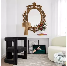 Ada Black Velvet Chair