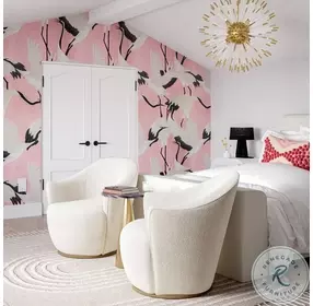 Skyla Boucle Swivel Chair