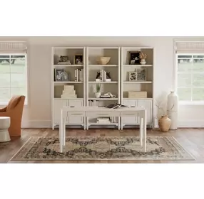 Towne White Door Bookcase