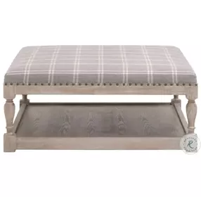 Townsend LiveSmart Walden Stone Performance Fabric Upholstered Cocktail Table