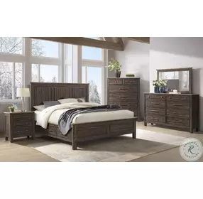 Transitions Driftwood And Sable King Storage Panel Bed