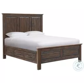 Transitions Driftwood And Sable Storage Panel Bedroom Set