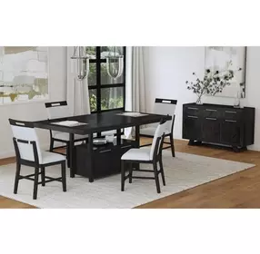 Pinnacle Charcoal Extendable Rectangular Counter Height Table