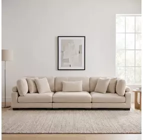 Traverse Beige 135" Sofa