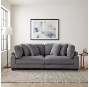 Traverse Gray 90" Loveseat