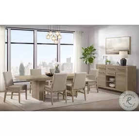 Nash Weathered Sand Upholstered Back Side Chair Set of 2