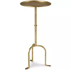 Tara Shaw Gold Round Petite Parisian Accent Table