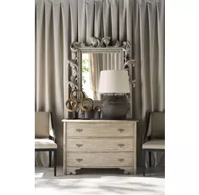 Tara Shaw Swedish Scraped Cream 3 Drawer Elise Chest