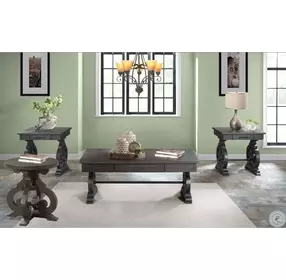 Stanford Smokey Walnut Chairside Table