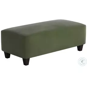 Bella Forrest Green Rectangular Cocktail Ottoman