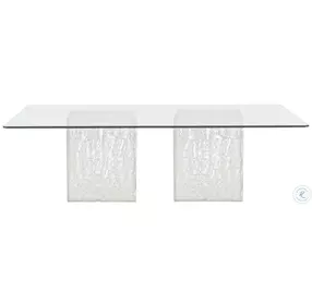 Arctic Clear Rectangular Dining Table
