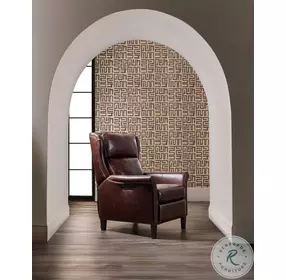 Harrowford Benjamin Burgundy Leather Power Recliner with Power Headrest